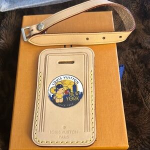 Louis Vuitton New York Luggage Tag Extremely Rare Stamp